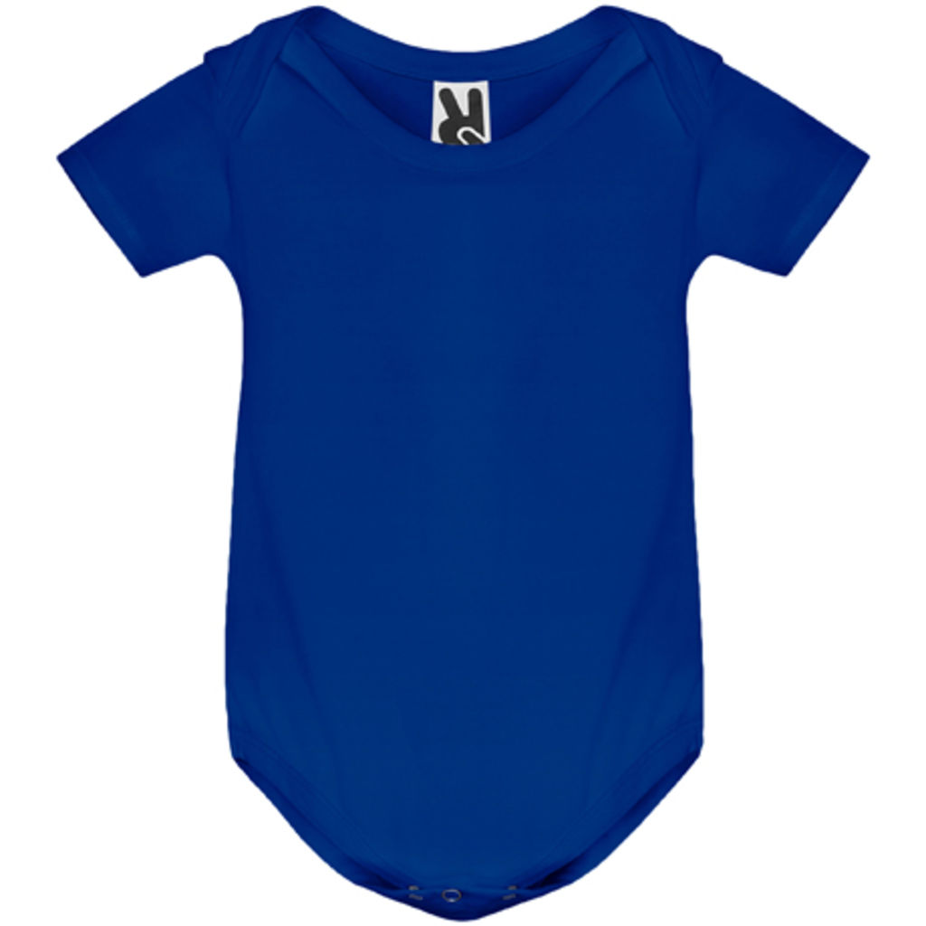 HONEY Боді для немовляти з коротким рукавом гладкої в'язки, колір яскраво-синій  розмір 9 MESES