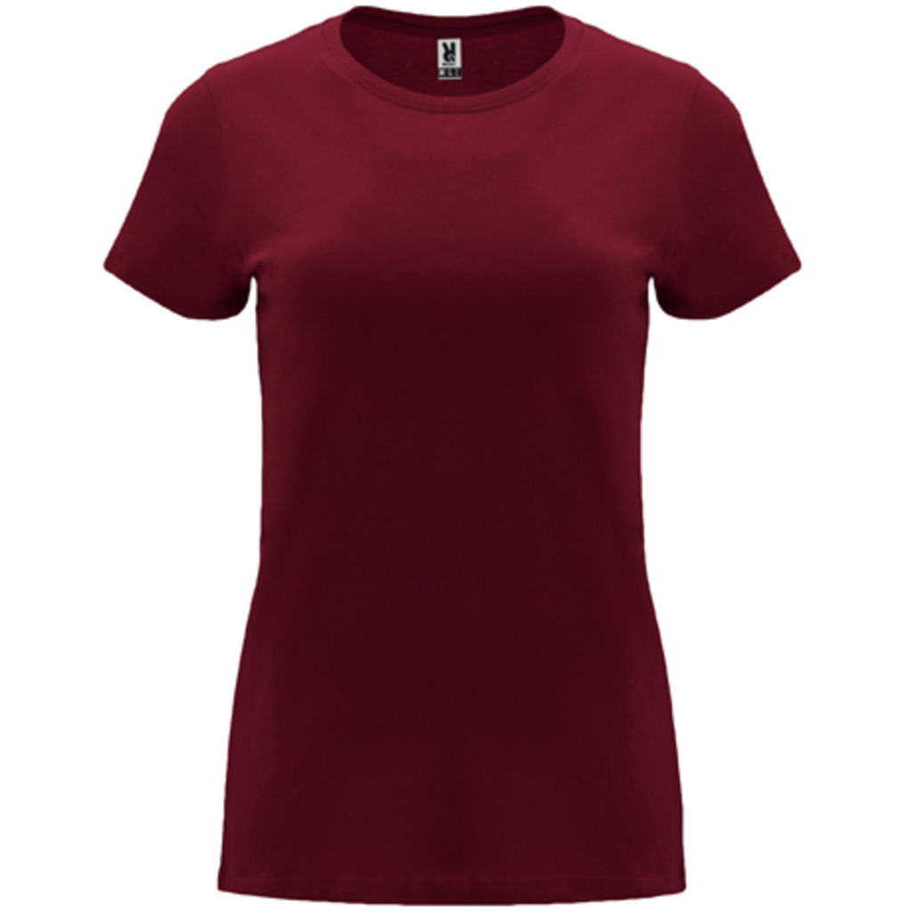 CAPRI Женская футболка с коротким рукавом, цвет гранатовый  размер S