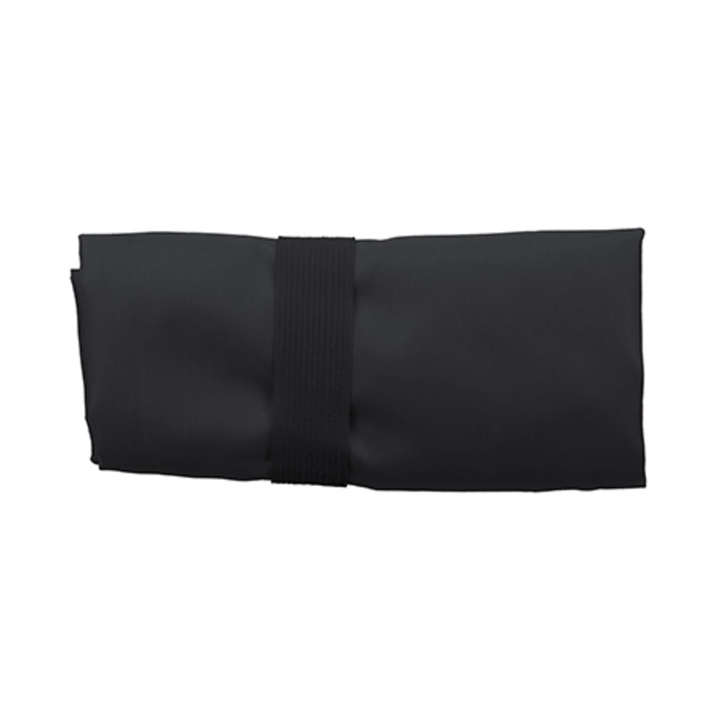 TOCO Складана сумка для покупок з м'якого 190T поліестеру з декоративною строчкою, колір чорний