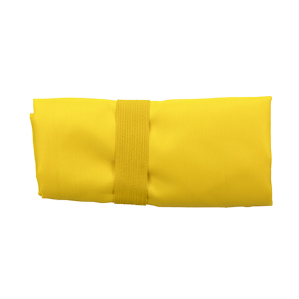 TOCO Складная сумка для покупок из мягкого 190T полиэстера с декоративной строчкой, цвет желтый