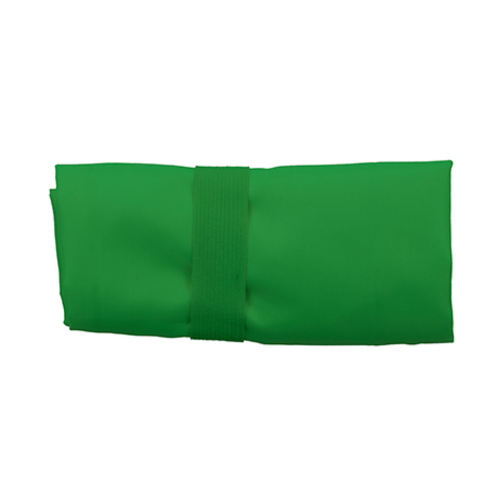TOCO Складана сумка для покупок з м'якого 190T поліестеру з декоративною строчкою, колір зелена папороть