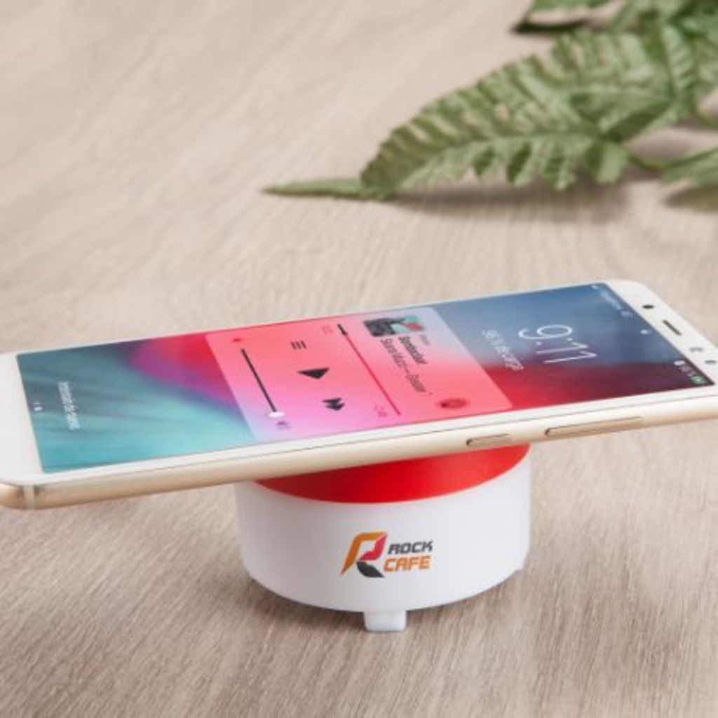 Bluetooth-динамік з бездротовою зарядною базою, колір червоний - BS3205S160- Фото №2