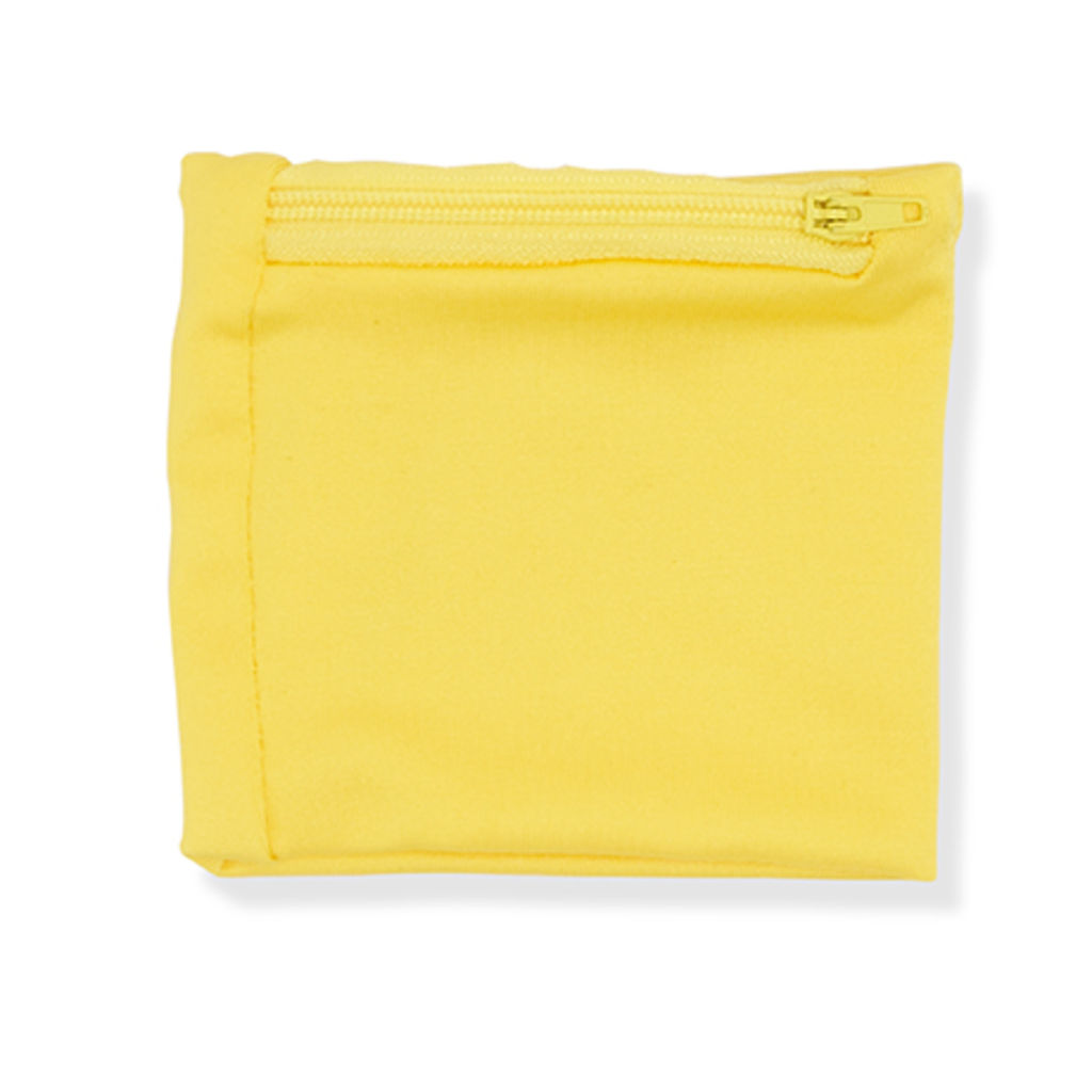 Эластичный браслет с соответствующего цвета карманом на молнии, цвет желтый
