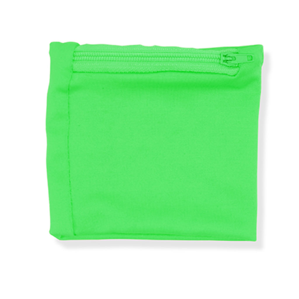 Эластичный браслет с соответствующего цвета карманом на молнии, цвет зеленый папоротник