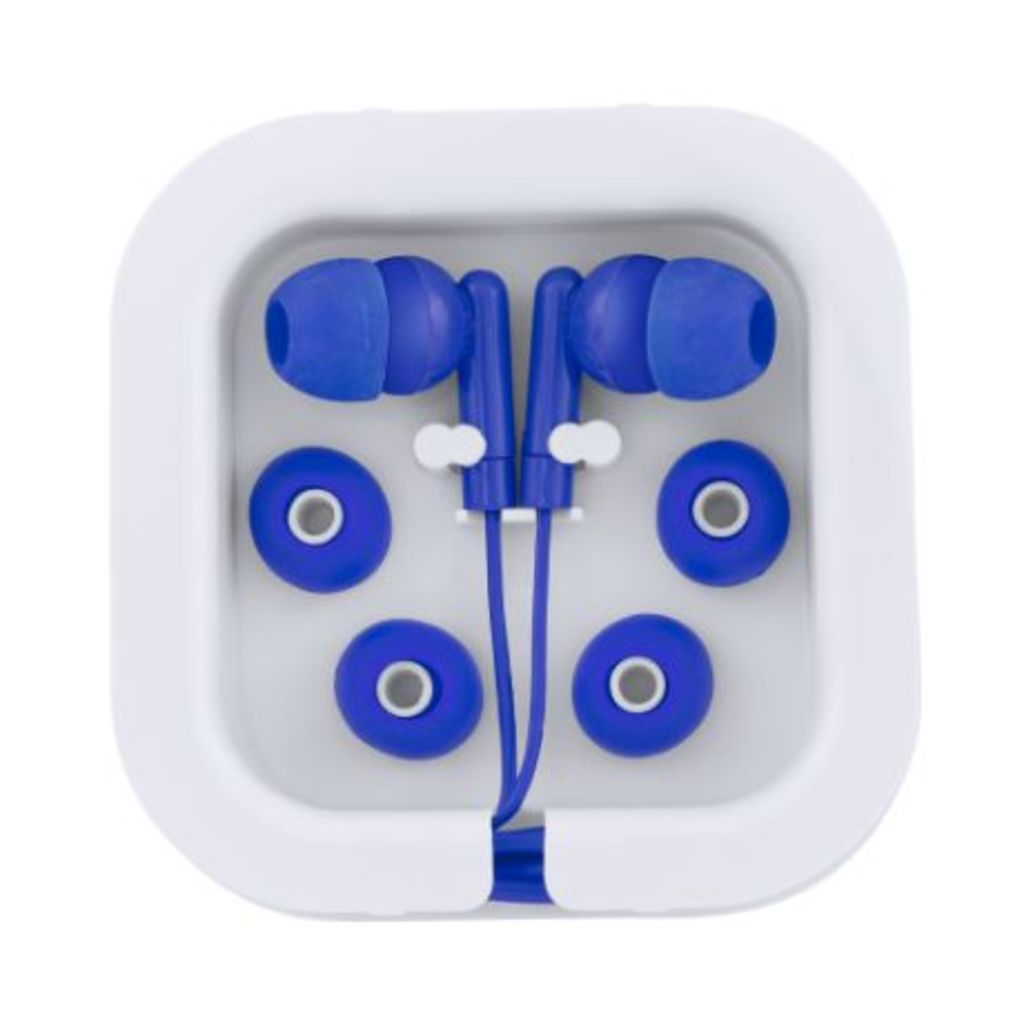 Навушники в чохлі з PS, колір яскравий синій