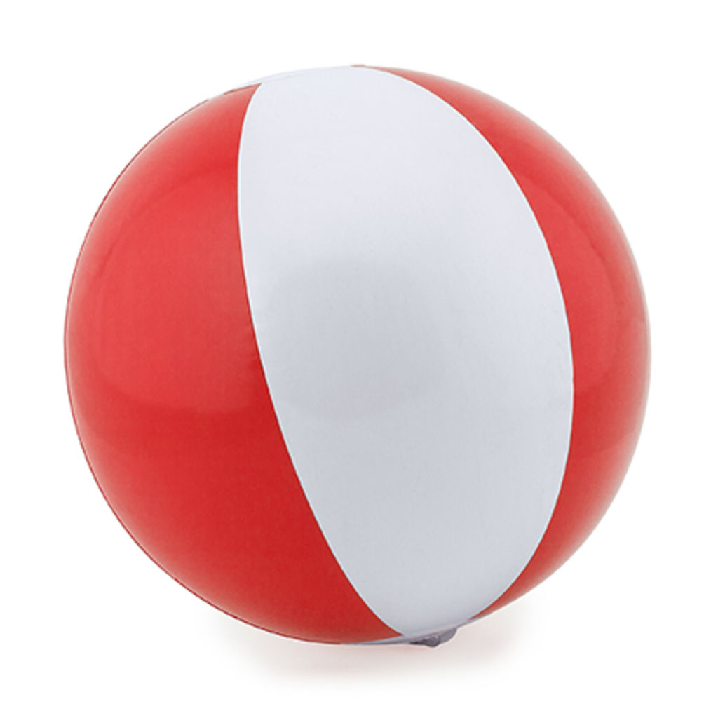 Надувна куля з PVC, колір білий, червоний