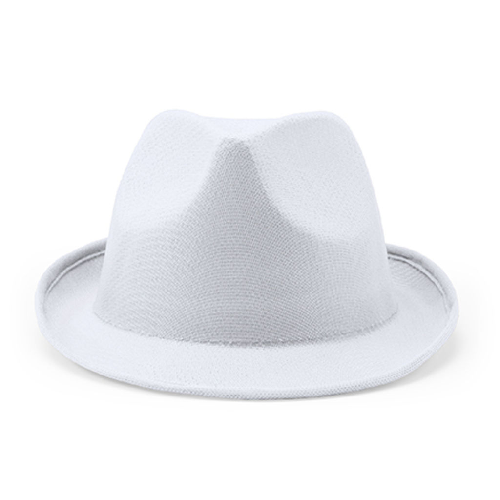 Шляпа из полиэстера, цвет белый
