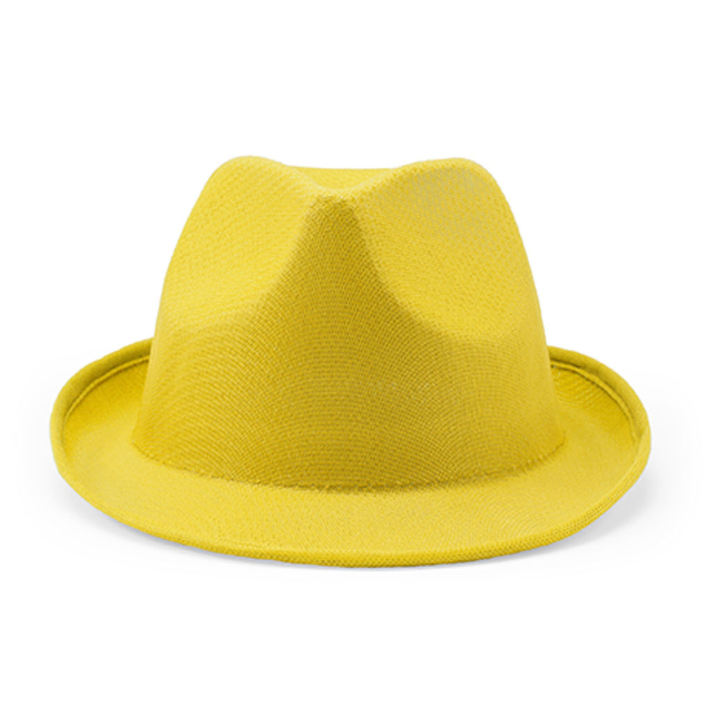 Шляпа из полиэстера, цвет желтый
