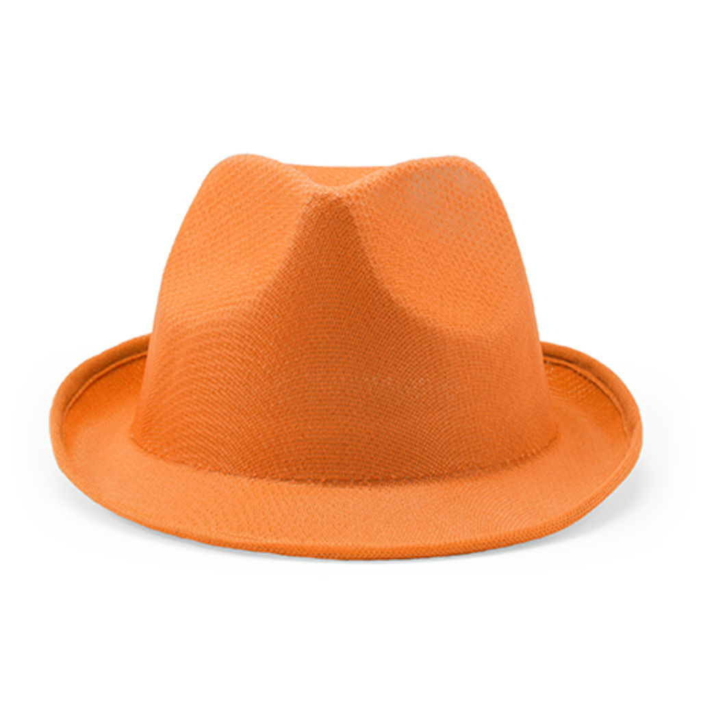 Шляпа из полиэстера, цвет апельсиновый