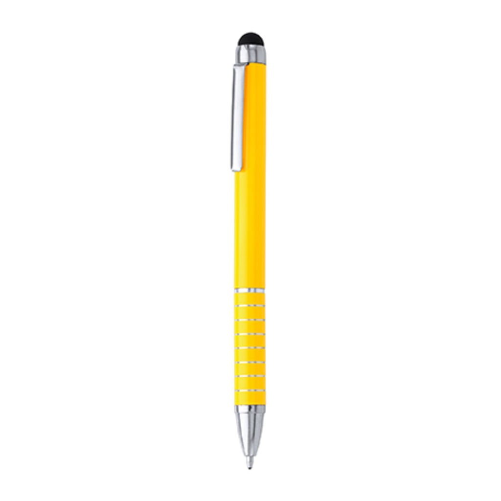 Алюмінієва ручка з поворотним механізмом і сенсором, колір жовтий