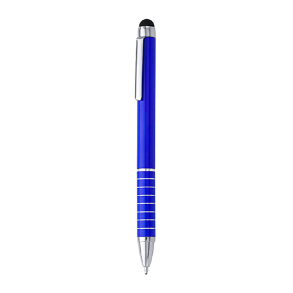 Алюмінієва ручка з поворотним механізмом і сенсором, колір яскравий синій
