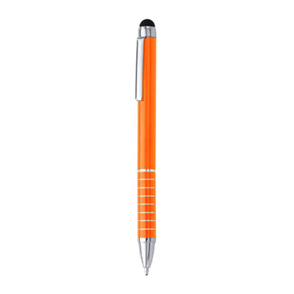 Алюмінієва ручка з поворотним механізмом і сенсором, колір апельсиновий