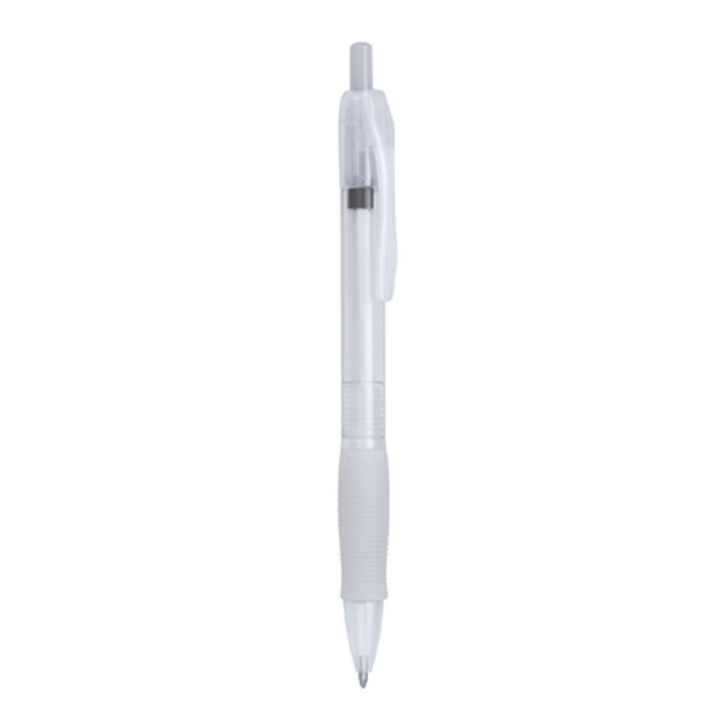 Шариковая ручка с нажимным механизмом, цвет белый