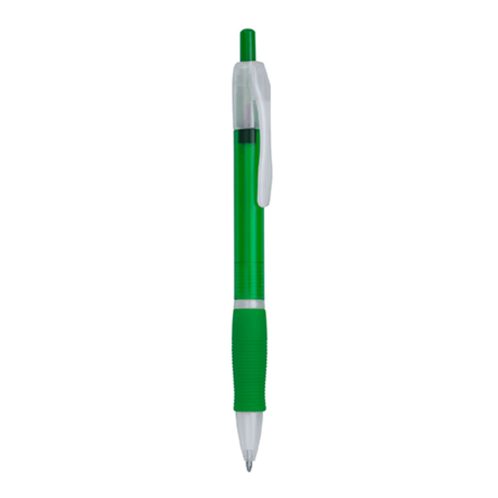 Шариковая ручка с нажимным механизмом, цвет зеленый папоротник