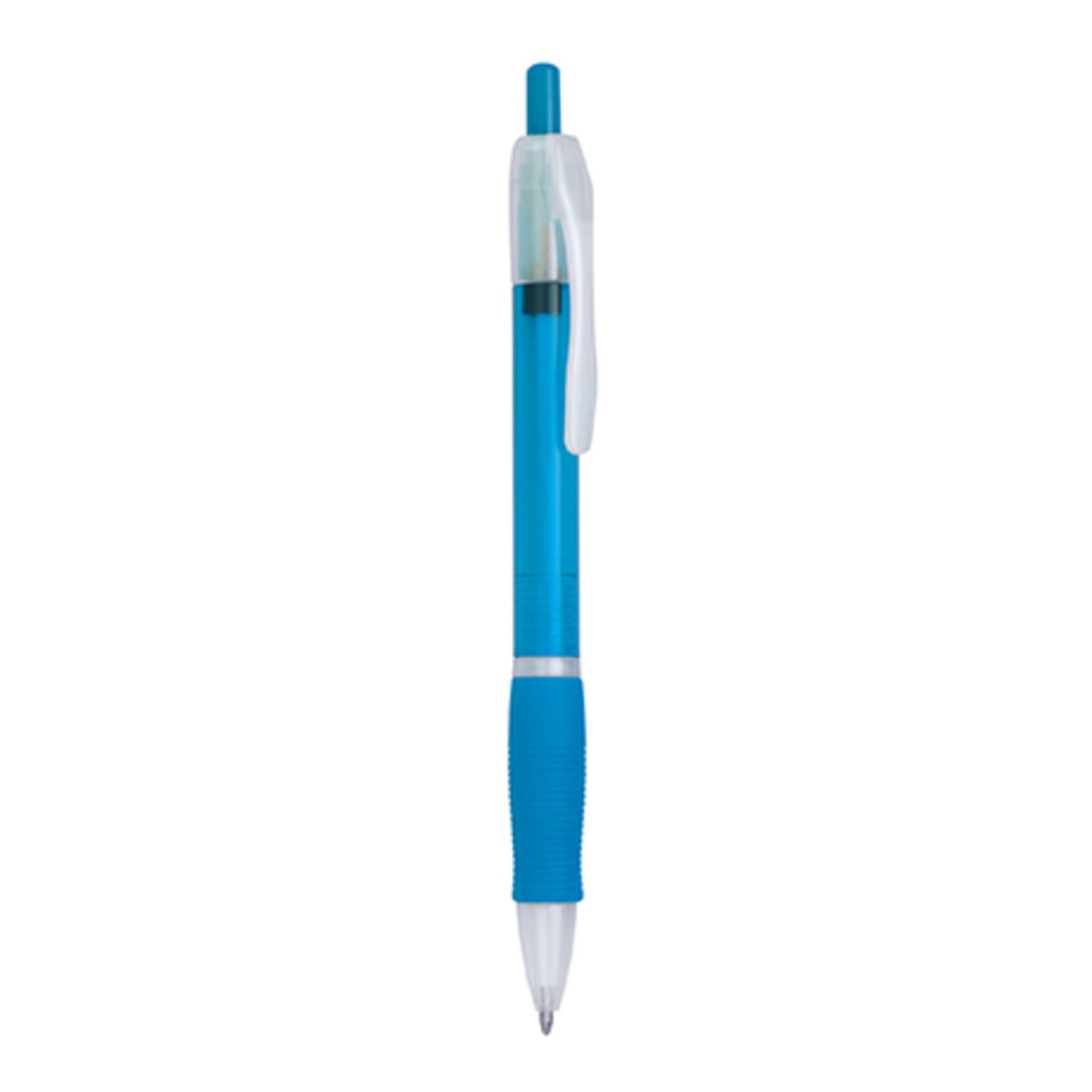 Кулькова ручка з натискним механізмом, колір світлий яскравий