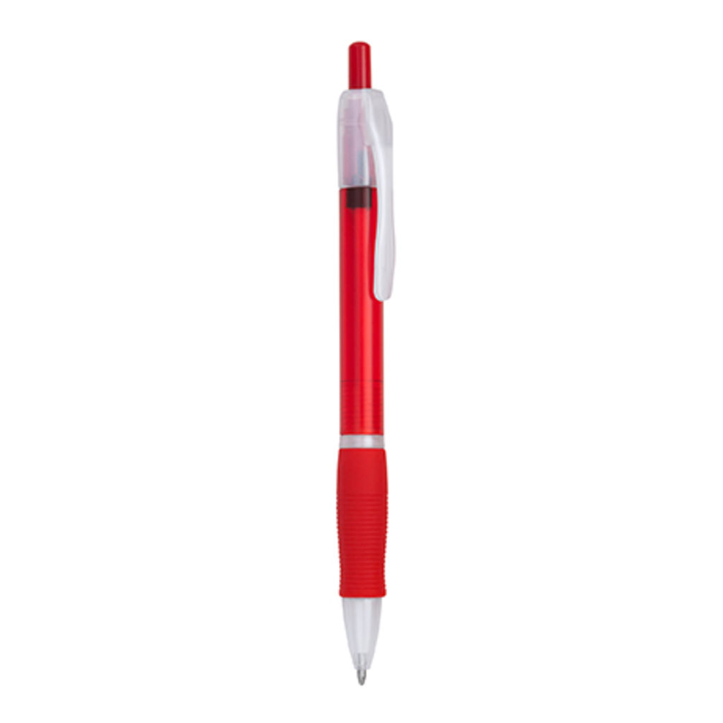Шариковая ручка с нажимным механизмом, цвет красный
