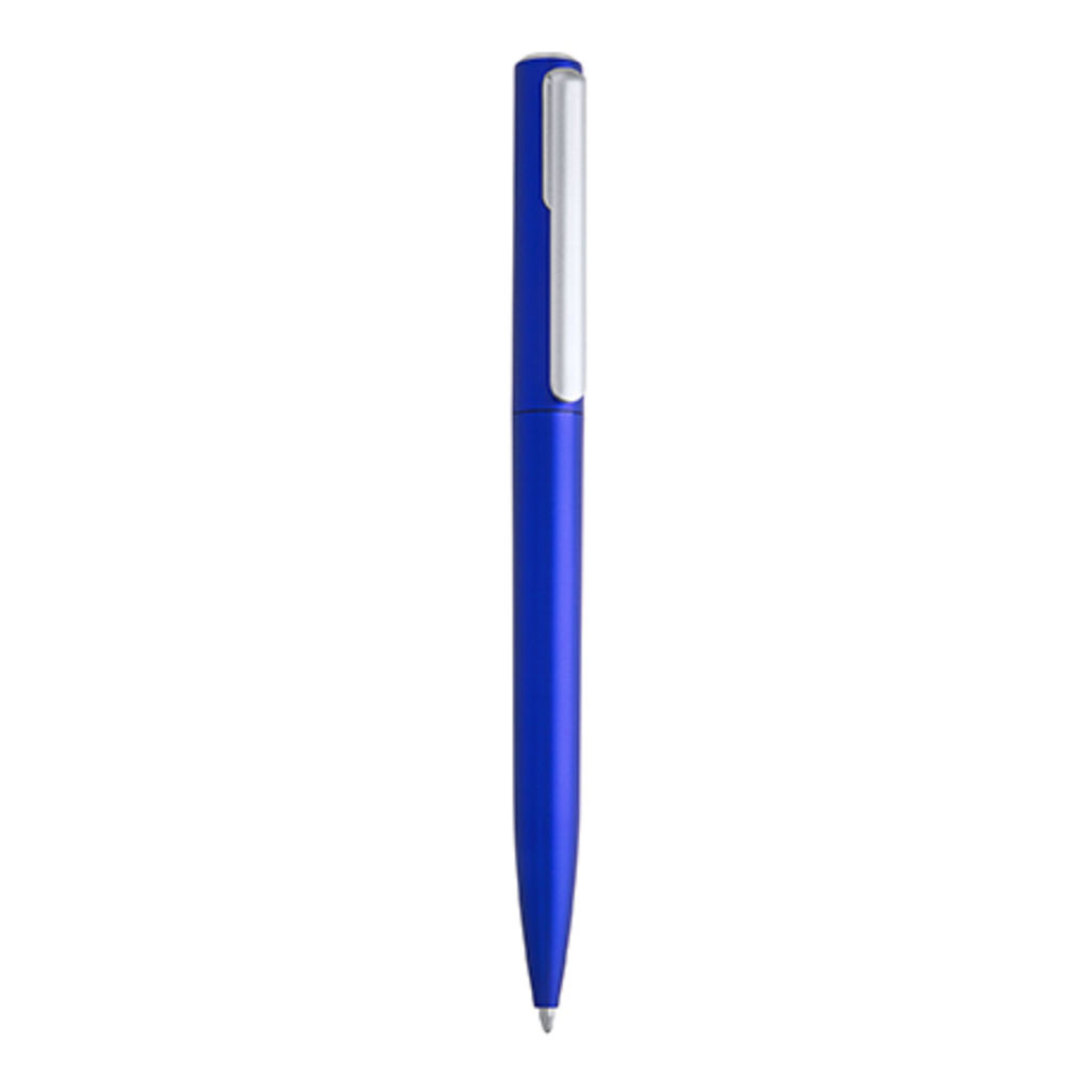 Ручка с поворотным механизмом в корпусе из ABS с металлической отделкой, цвет яркий синий