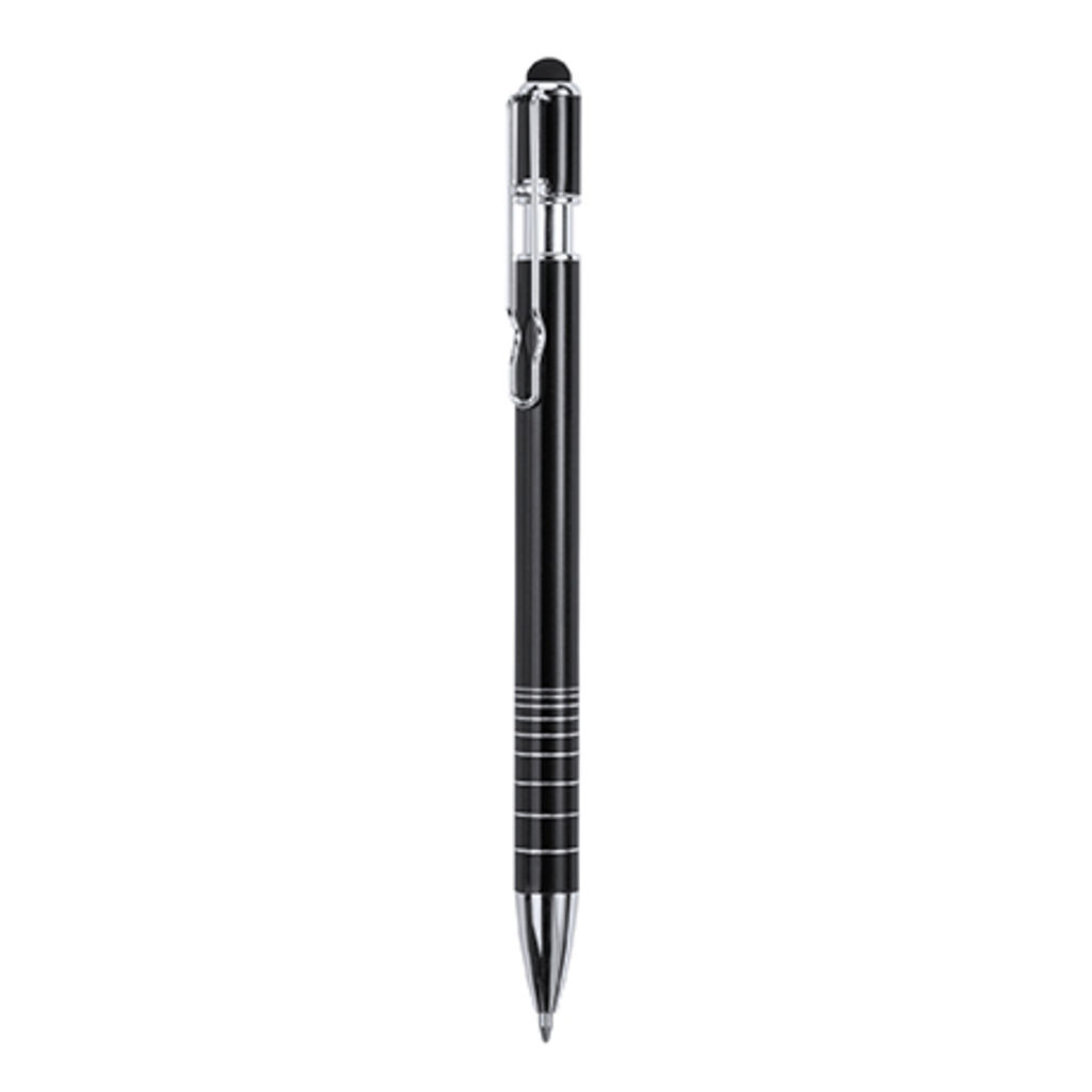 Металева ручка з натискним механізмом, колір чорний