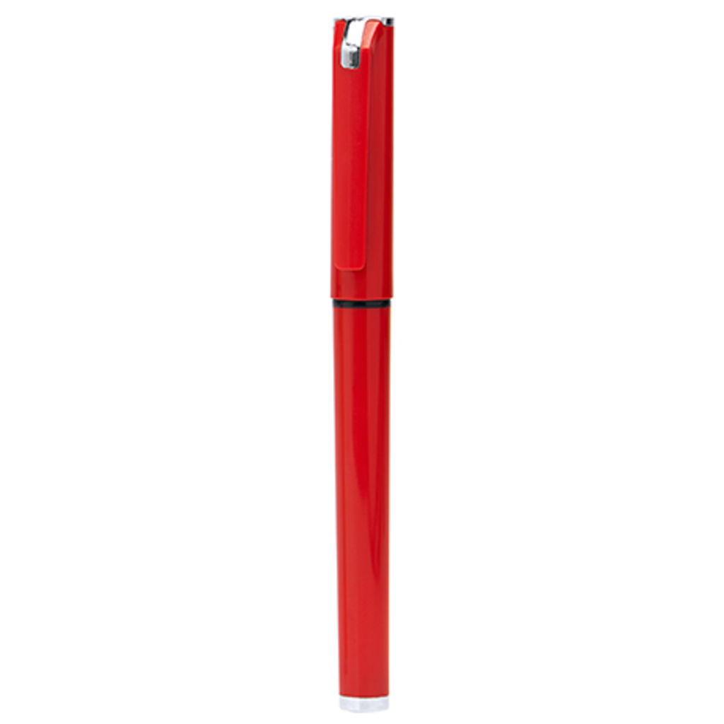 JAVARI Ручка-роллер с металлическим наконечником, цвет красный