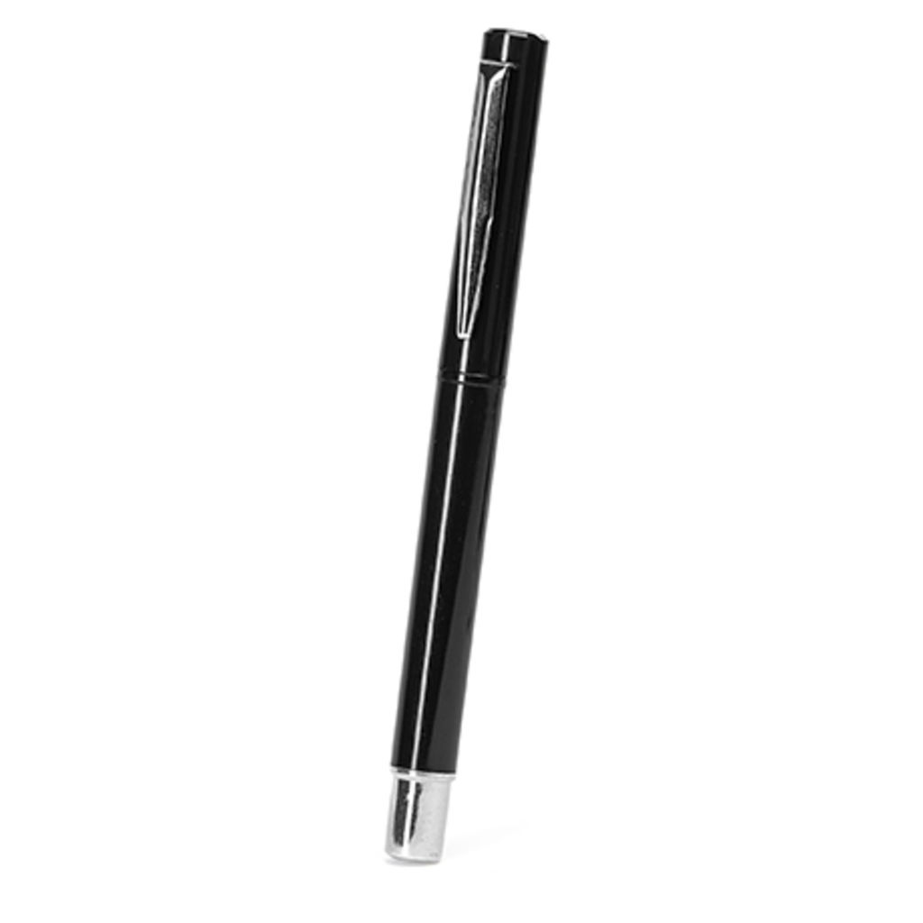 YAMA Ручка-роллер з металевим затискачем, колір чорний