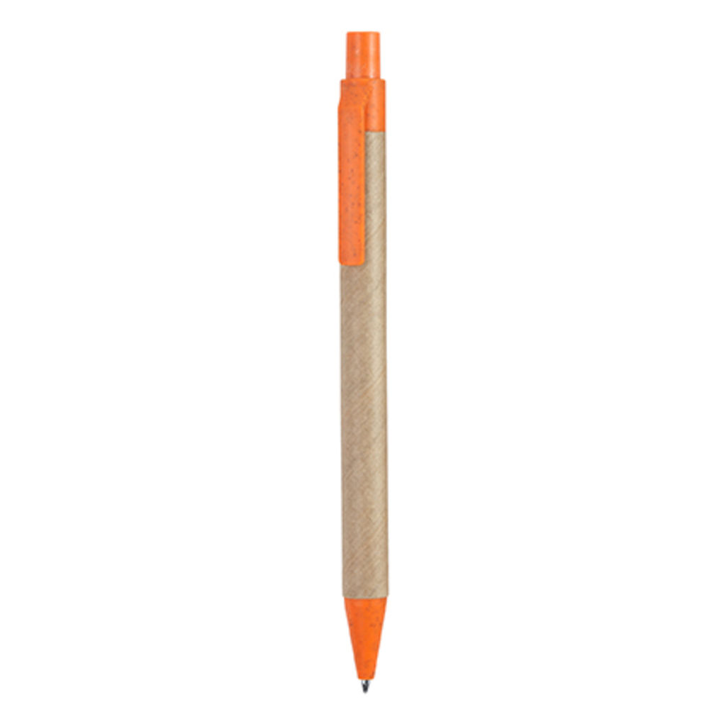 Выдвижная ручка изготовлена ​​из переработанного картона, цвет апельсиновый