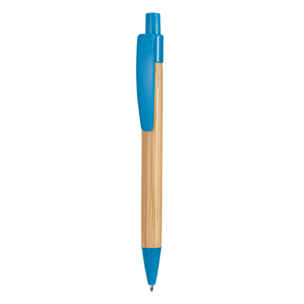 Ручка с нажимным механизмом, цвет яркий светлый, необработанный