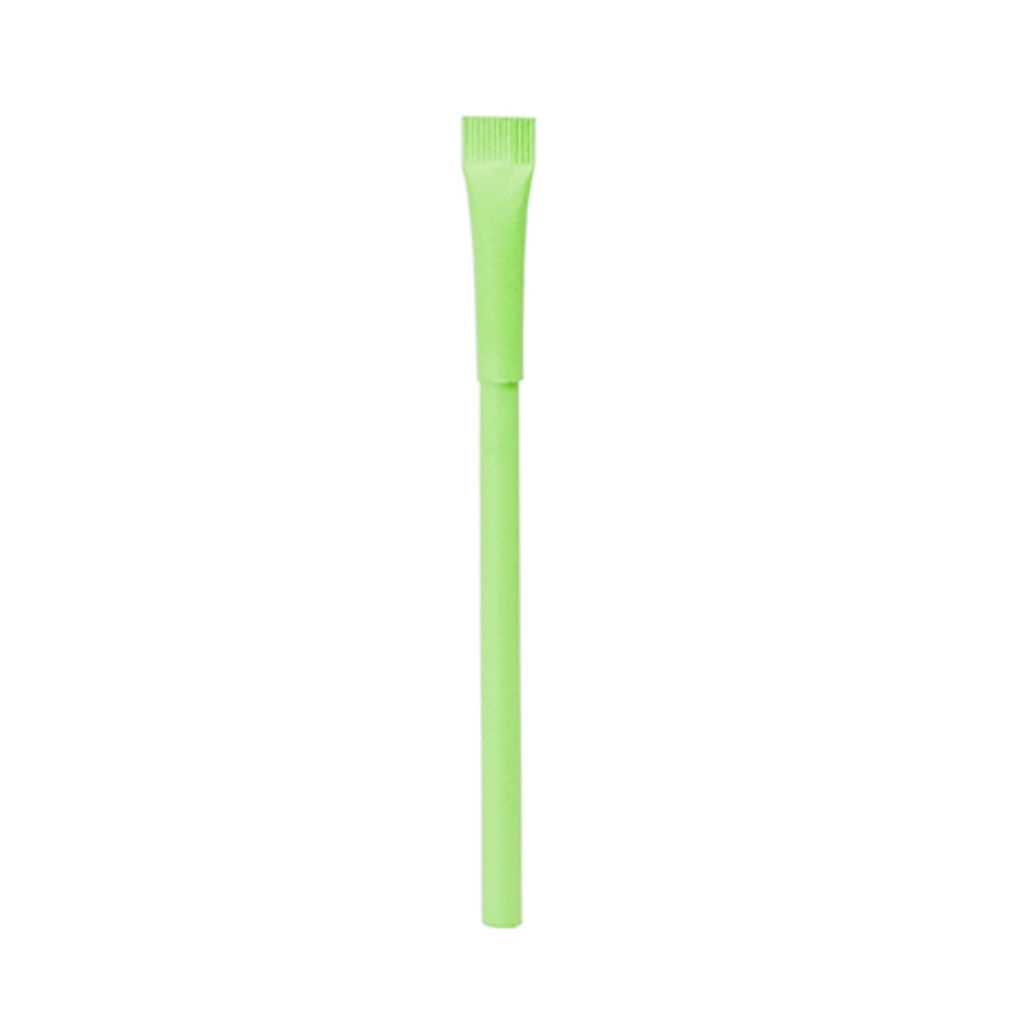 Ручка шариковая с колпачком, цвет зеленый папоротник