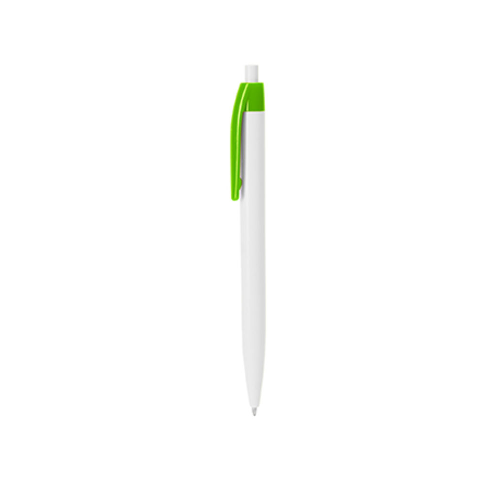 Шариковая ручка из ABS с нажимным механизмом, цвет зеленый папоротник