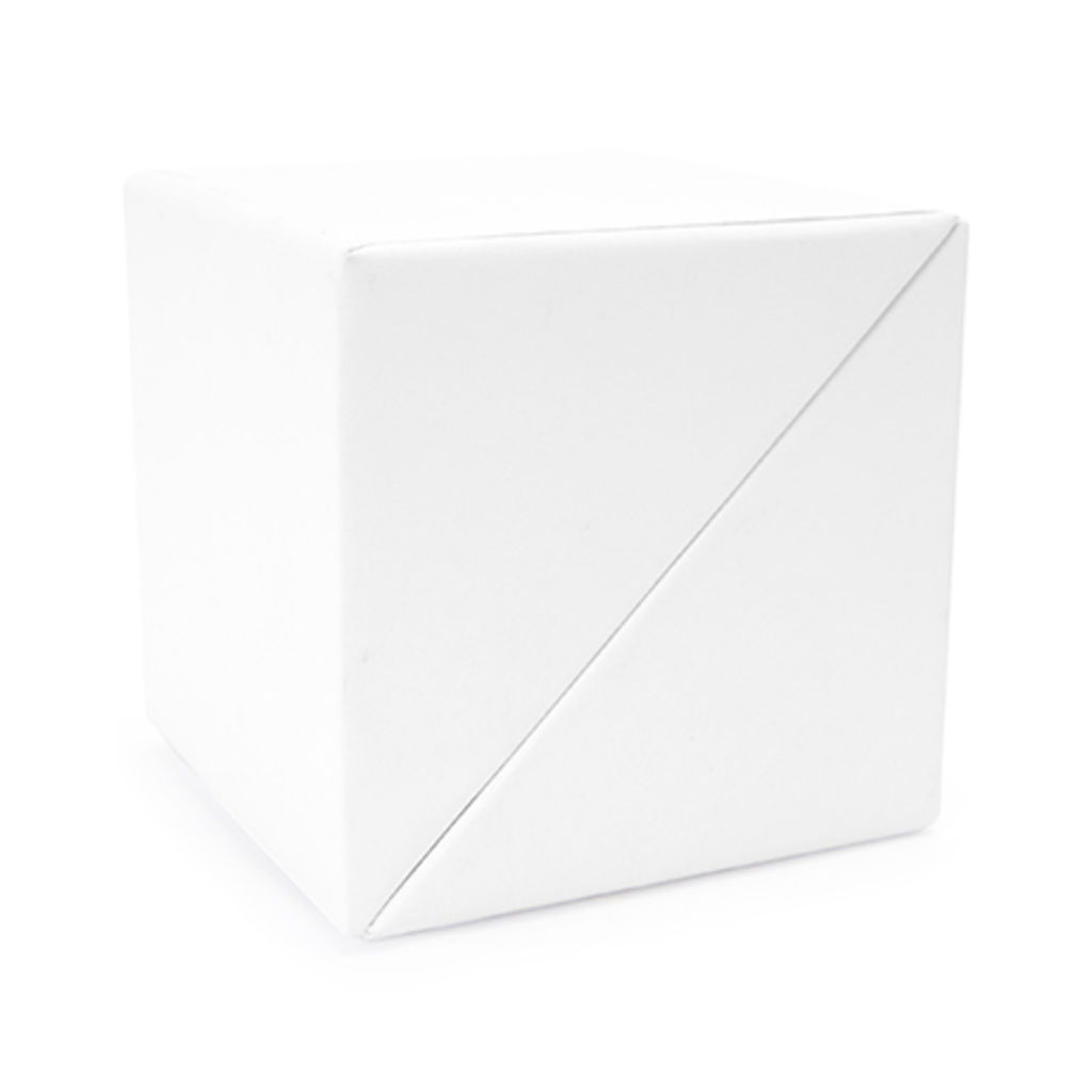 Картонний настільний набір в формі куба, колір білий