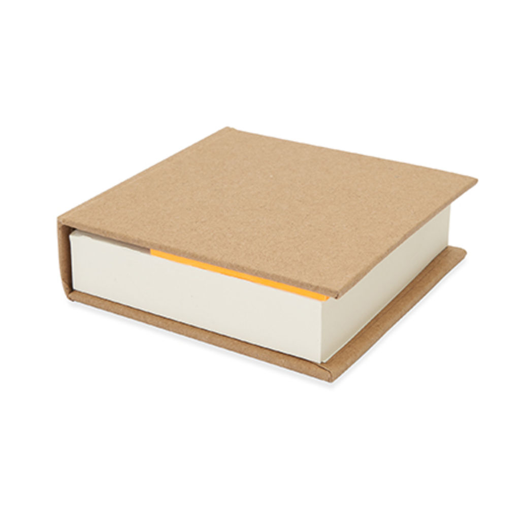 Класичний блокнот в палітурці з переробленого картону, колір бежевий