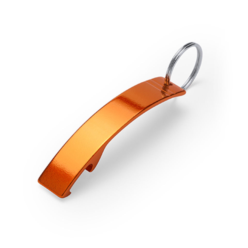 Алюминиевый нож-брелок, цвет апельсиновый