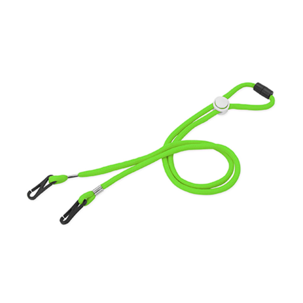 Маска для лица с талрепом со шнуром и регулировочной головкой, цвет зеленый папоротник