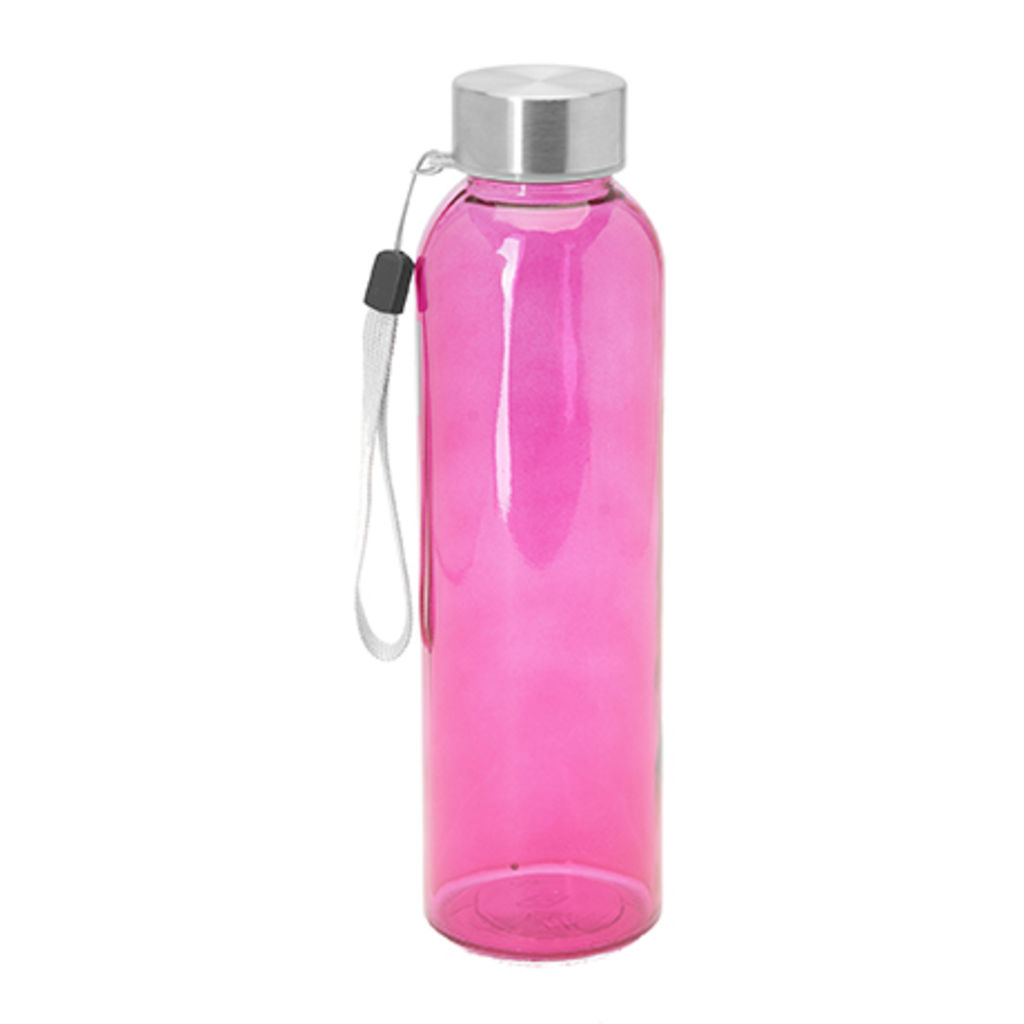 Скляна пляшка (доступна в різних кольорах), колір фуксія