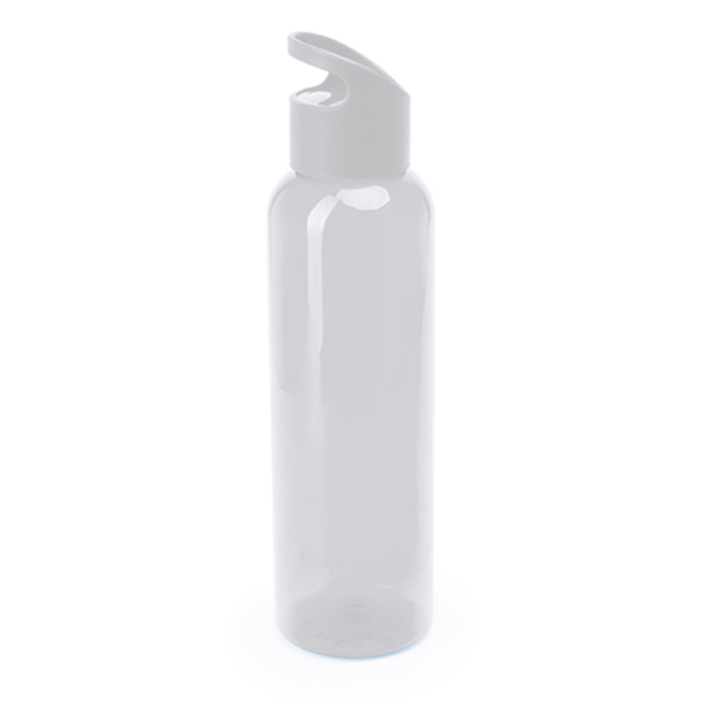 Пляшка з трітана з кольоровим напівпрозорим корпусом, колір білий