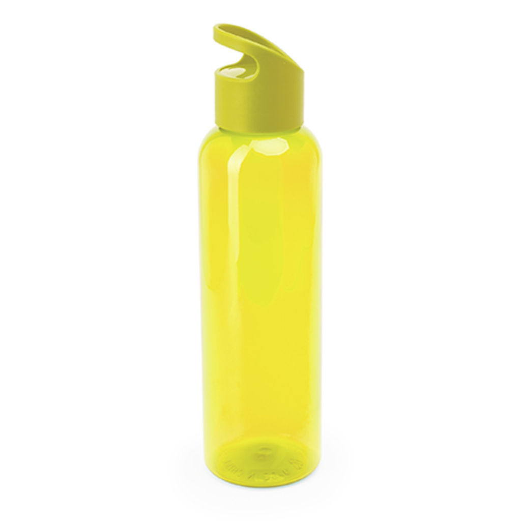 Пляшка з трітана з кольоровим напівпрозорим корпусом, колір жовтий