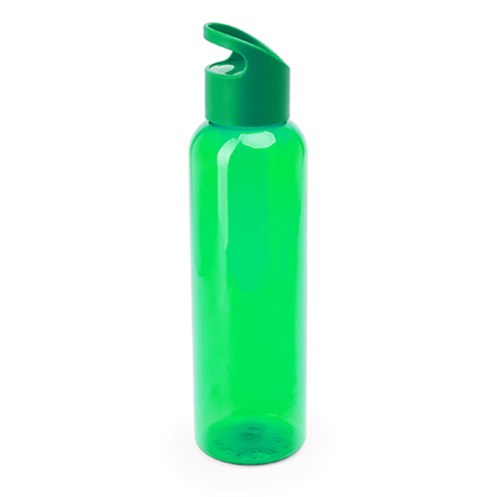 Бутылка из тритана с цветным полупрозрачным корпусом, цвет зеленый папоротник