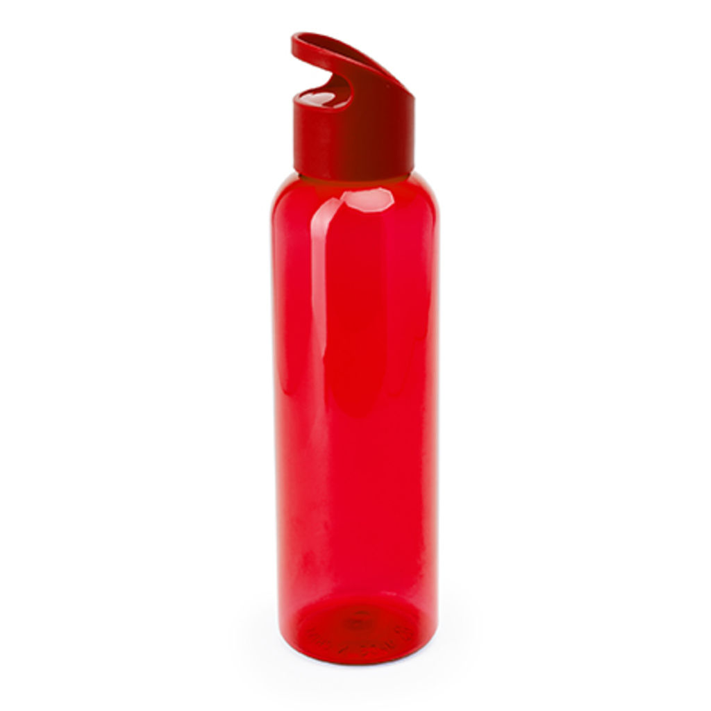 Пляшка з трітана з кольоровим напівпрозорим корпусом, колір червоний
