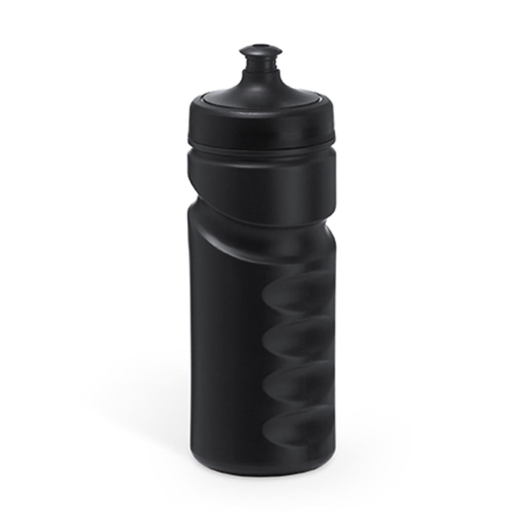 Спортивна PE пляшка, колір чорний