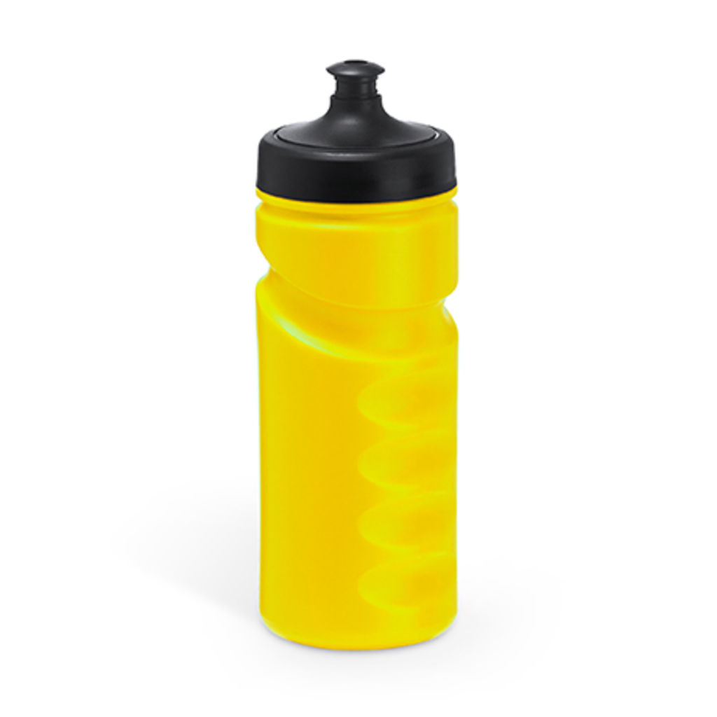 Спортивная PE бутылка, цвет желтый
