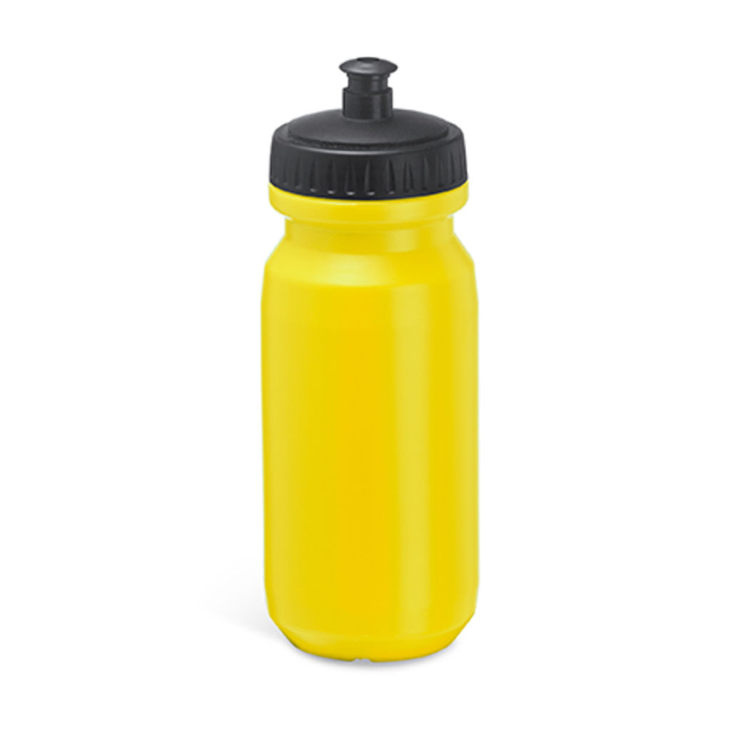Спортивна PE пляшка з великою поверхнею для друку, колір жовтий