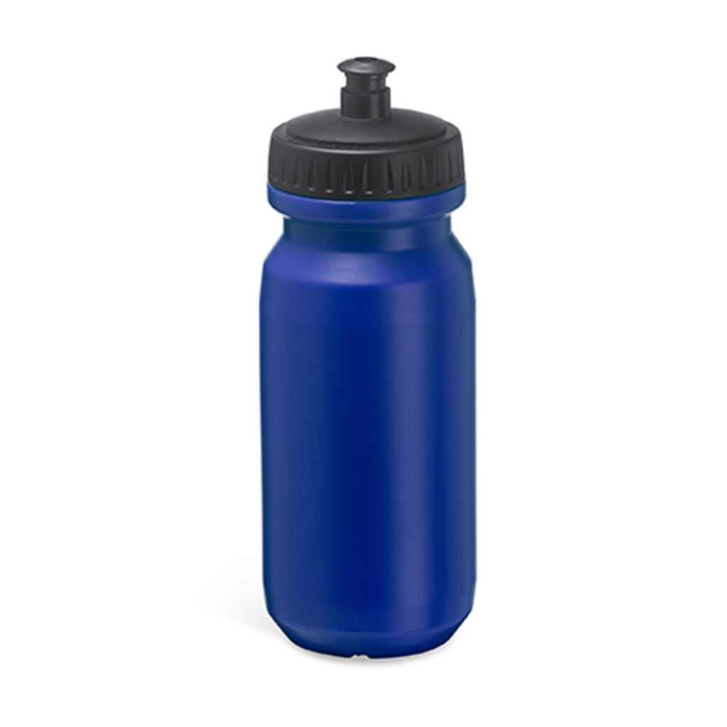 Спортивная PE бутылка с обширной поверхностью для печати, цвет яркий синий