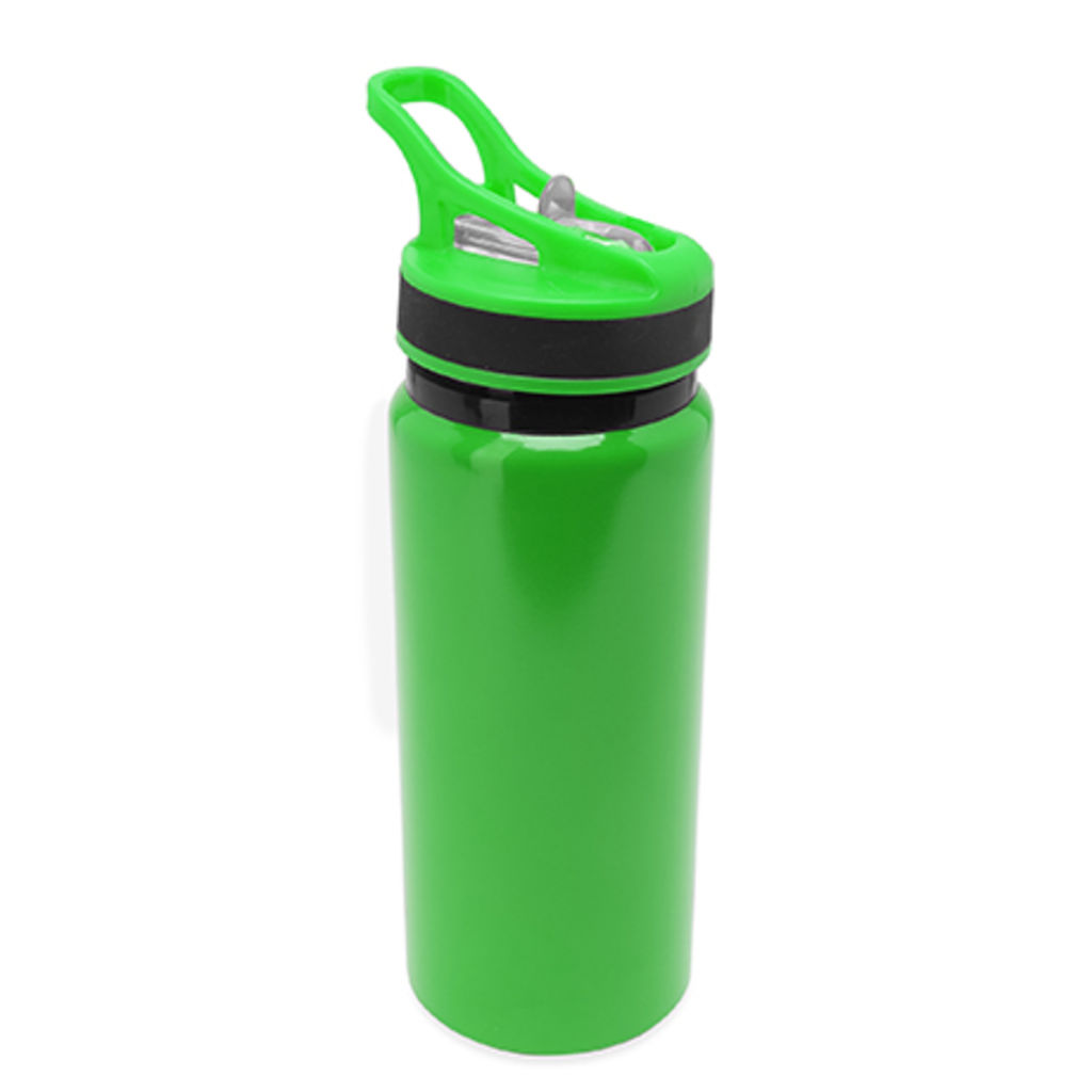 Алюмінієва пляшка в твердому оздобленні, колір зелена папороть