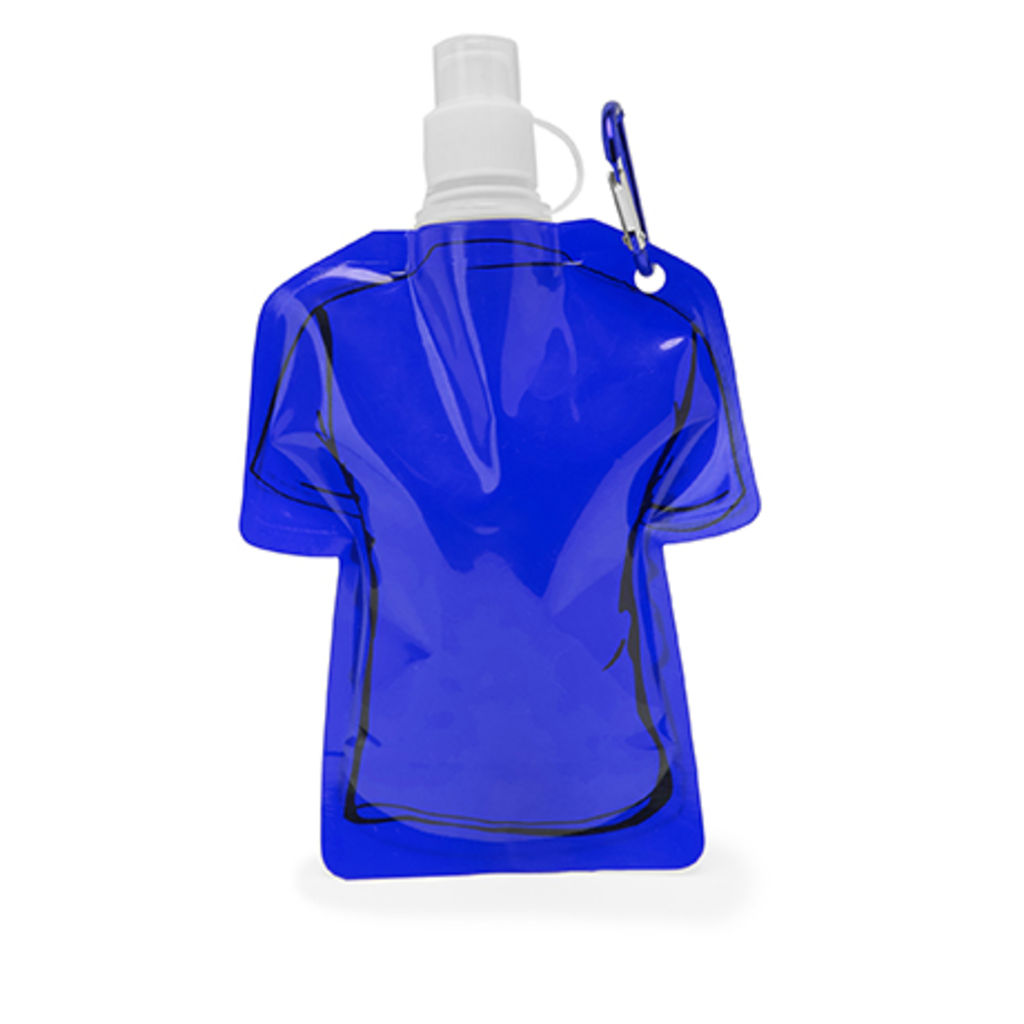 Еластична PET пляшка у формі футболки, колір яскравий синій