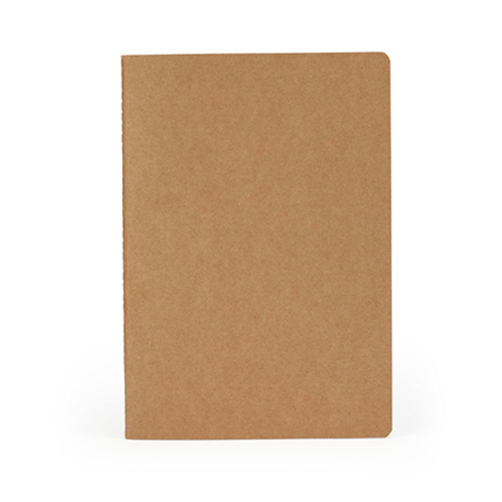 Блокнот формату A5 з переробленого картону, колір бежевий