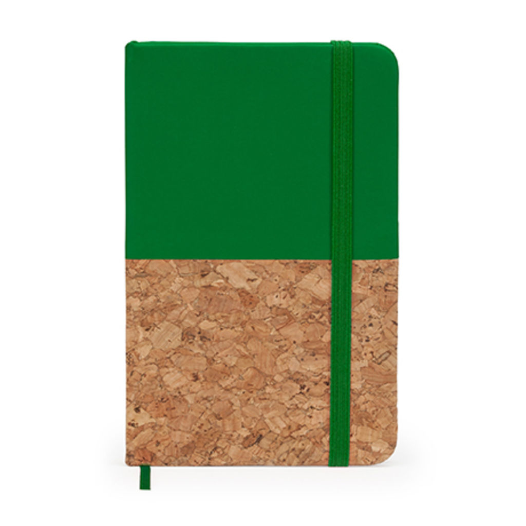 Блокнот формата A6, цвет зеленый папоротник