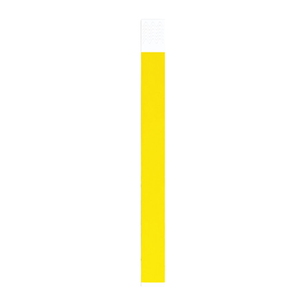 Браслет з синтетичного волокна для подій з індивідуальною нумерацією, колір жовтий