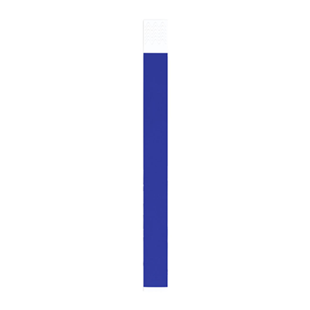 Браслет з синтетичного волокна для подій з індивідуальною нумерацією, колір яскравий синій