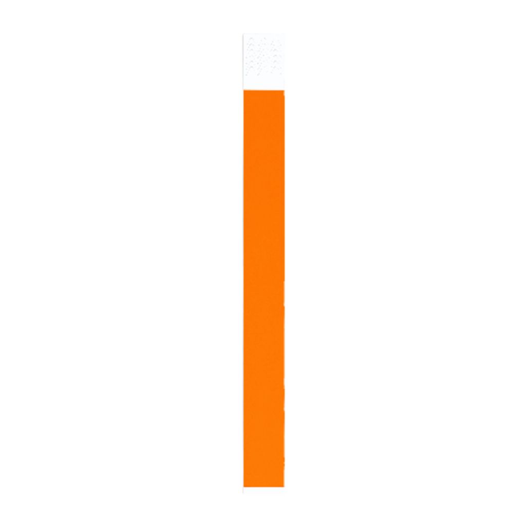 Браслет из синтетического волокна для событий с индивидуальной нумерацией, цвет апельсиновый