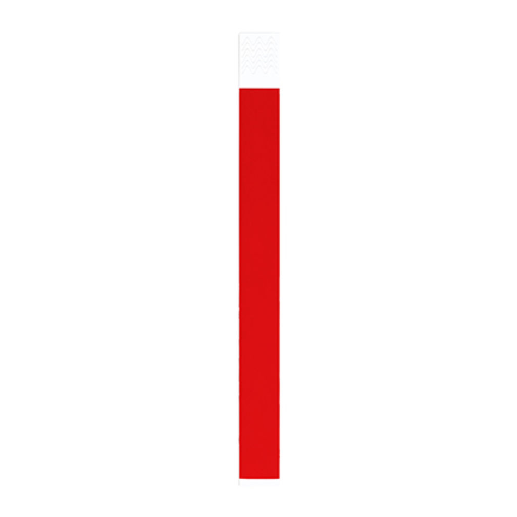 Браслет з синтетичного волокна для подій з індивідуальною нумерацією, колір червоний