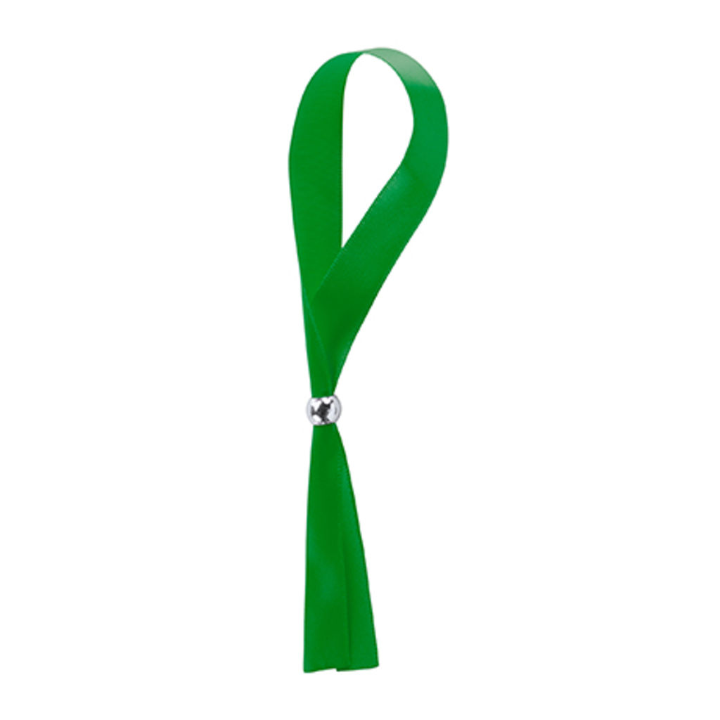 Регульований браслет з поліестеру, колір зелена папороть